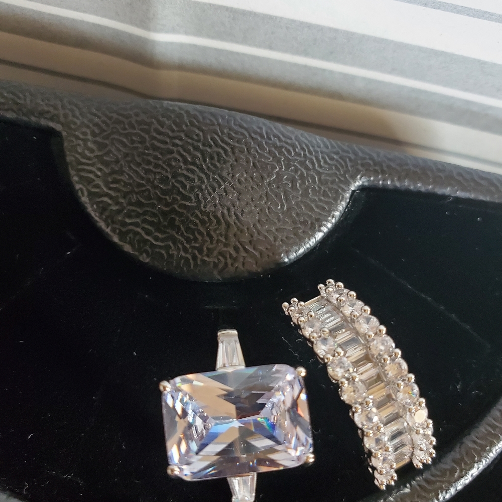 Two Beautiful Cocktail Rings size 8 - Picture 9 of 12